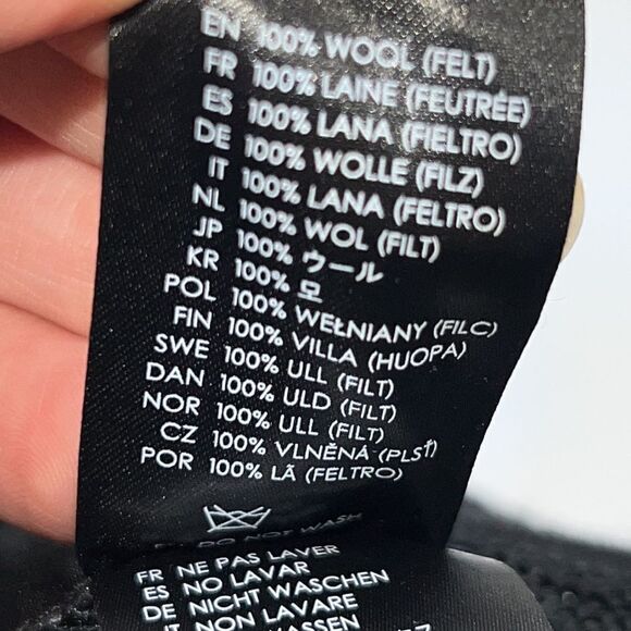 BRIXTON Valley Wool Black Fedora Hat-OS - Picture 7 of 7